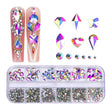 12 Grid Flat Bottom Shaped Nail Rhinestones Nail Decoration, Specification: 16 - free shipping - PMC Jewellery - Order now!