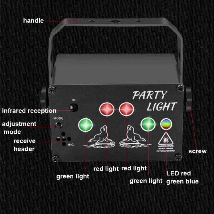 T10 Voice-Controlled Mini Stage Laser Light Atmosphere Light With Remote Control - Laser Stage Lighting by PMC TechLife | Online Shopping South Africa | PMC TechLife