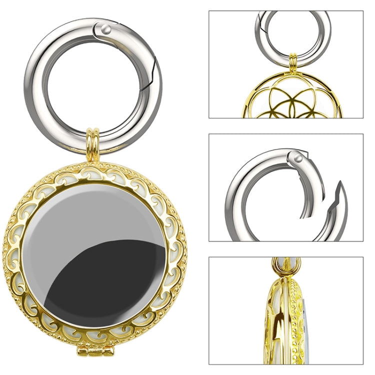 Anti-Lost Plating Keychain Locator Tracker Protective Cover For Airtag(White Gold) - Key Chain Series by PMc TechLife | Online Shopping South Africa | PMc TechLife | Buy Now Pay Later Mobicred