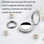 Anti-Lost Plating Keychain Locator Tracker Protective Cover For Airtag(Rose Gold)