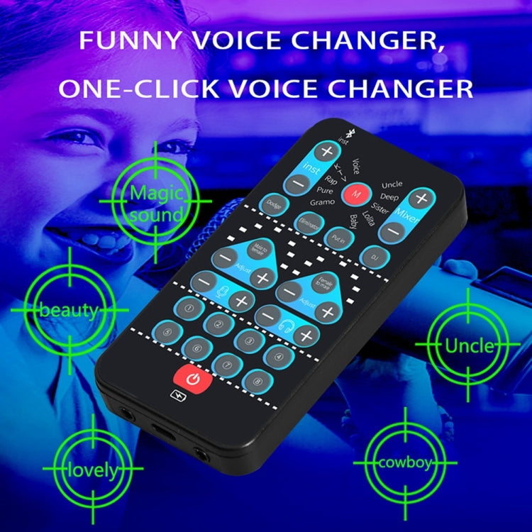 M10  Mobile Computer Sound Card Mini Voice Changer K Song Recording Bluetooth Voice Changer - Live Sound Effects Processors by PMC TechLife | Online Shopping South Africa | PMC TechLife