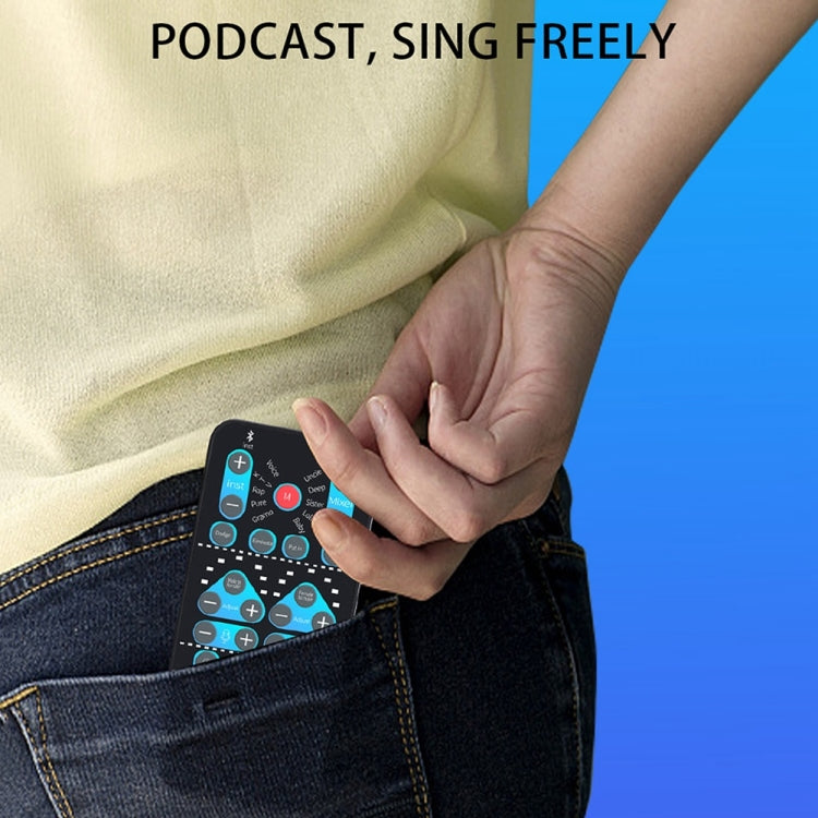 M10  Mobile Computer Sound Card Mini Voice Changer K Song Recording Bluetooth Voice Changer - Live Sound Effects Processors by PMC TechLife | Online Shopping South Africa | PMC TechLife