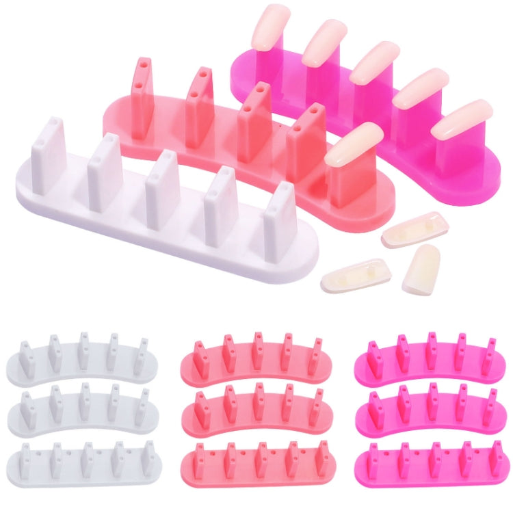 3 Sets Adhesive-Free Nail Practice Stand Nail Display Stand(01 White) - free shipping - PMC Jewellery - Order now!