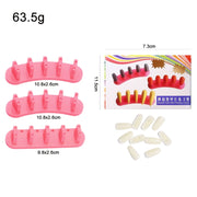3 Sets Adhesive-Free Nail Practice Stand Nail Display Stand(03 Rose Red)