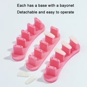 3 Sets Adhesive-Free Nail Practice Stand Nail Display Stand(01 White)