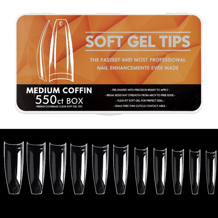 Scratch-free Ultra-thin Seamless Manicure Nail Plate, Shape: 08 Long Arc - free shipping - PMC Jewellery - Order now!