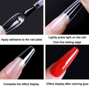Scratch-free Ultra-thin Seamless Manicure Nail Plate, Shape: 14 Long Pointed Armor