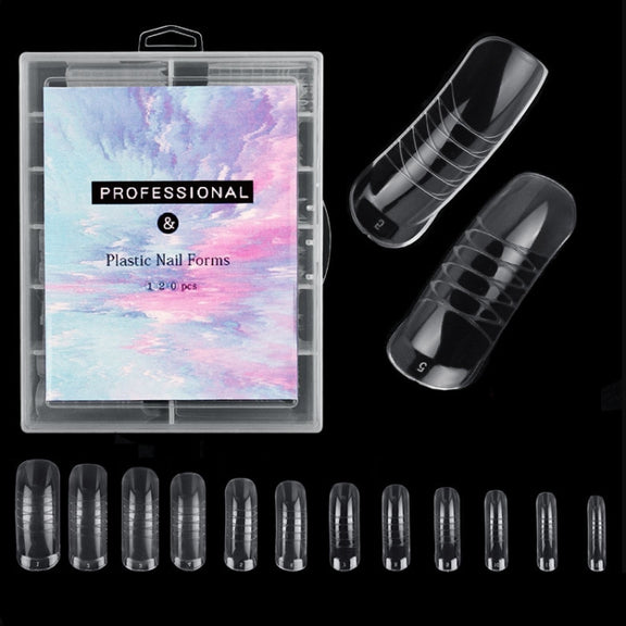 2 Boxes Nail Crystal Rapid Light Therapy Extension Nail Model, Shape: 120 PCS 03