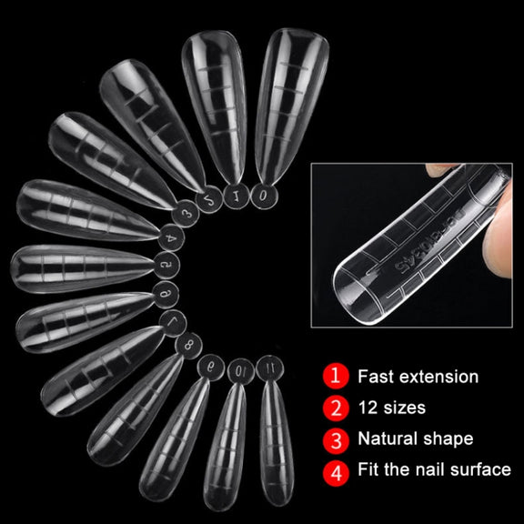 2 Boxes Nail Crystal Rapid Light Therapy Extension Nail Model, Shape: 120 PCS 03