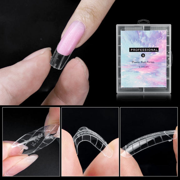 2 Boxes Nail Crystal Rapid Light Therapy Extension Nail Model, Shape: 120 PCS 03