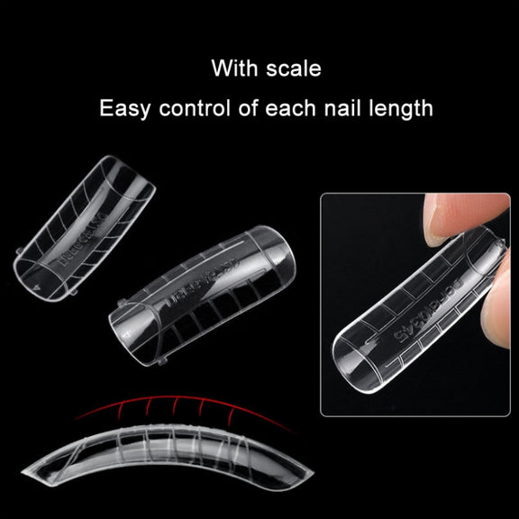 2 Boxes Nail Crystal Rapid Light Therapy Extension Nail Model, Shape: 120 PCS 08