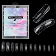 2 Boxes Nail Crystal Rapid Light Therapy Extension Nail Model, Shape: 120 PCS 09