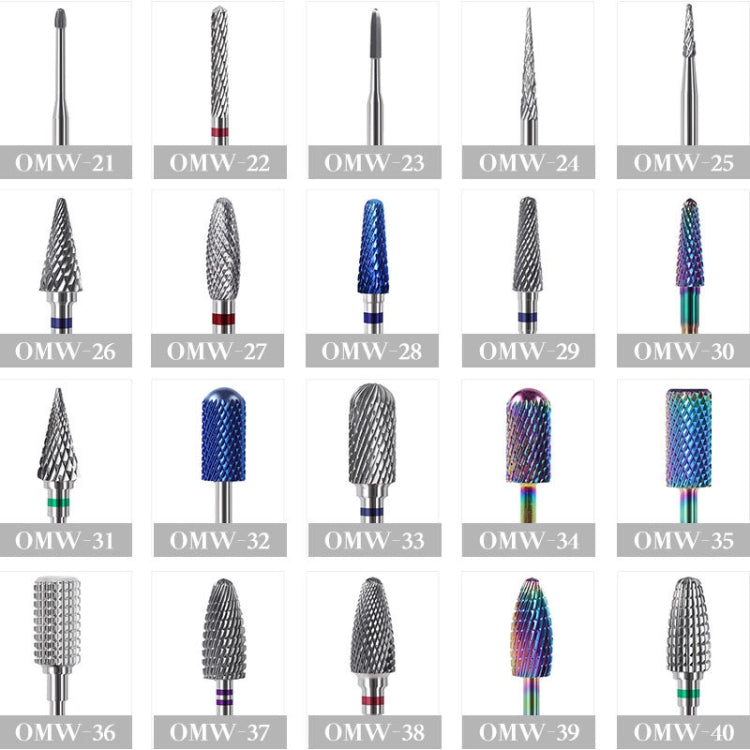 Tungsten Steel Nail Polishing And Polishing Head Nail Art Tools(OMW-32)