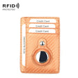 TQ-319 Anti-Theft Anti-Lost Tracker Leather Card Holder For AirTag, Style: Carbon Fiber (Brown) - Wallet Series by PMc TechLife | Online Shopping South Africa | PMc TechLife | Buy Now Pay Later Mobicred