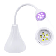Portable USB Nail Art Rose Nail Polish Glue Phototherapy Lamp(White)