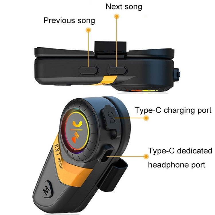 Motorcycle Helmet Call Music Navigation Bluetooth Headset, Color: Green(Soft Pipe Microphone) - Motorcycle Walkie Talkie by PMC TechLife | Online Shopping South Africa | PMC TechLife | Buy Now Pay Later Mobicred