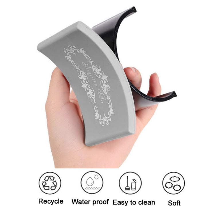 Portable Detachable Nail Art U-shaped Silicone Hand Pillow, Color: Black