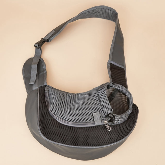 Pet Bag Widened Shoulder Strap Breathable Messenger Cat Bag,Size: Small(Black)