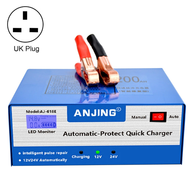 ANJING AJ-618E Battery Charger Car Battery Repairer, Model: UK Plug - Battery Charger by PMC TechLife | Online Shopping South Africa | PMC TechLife | Buy Now Pay Later Mobicred