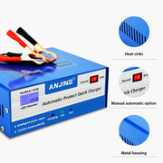 ANJING AJ-618E Battery Charger Car Battery Repairer, Model: UK Plug