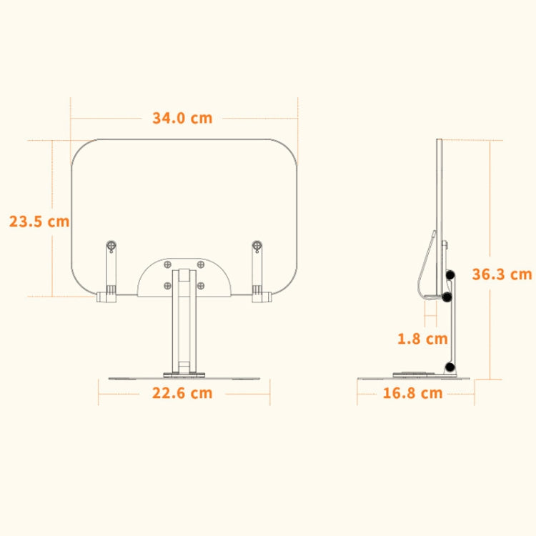 R04 Reading Bookshelf Desktop 360-degree Rotation Multi-function Liftable Tablet Bracket - free shipping - PMC Jewellery - Order now!