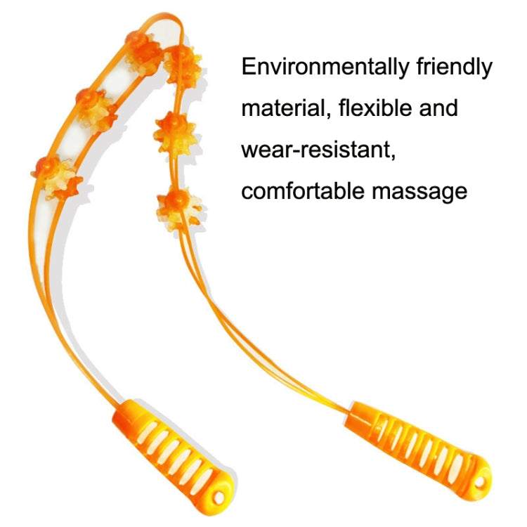 3PCS Plastic Back Puller Shoulder Waist Back Manual Roller Massager, Style: Two Wheels (Yellow) - free shipping - PMC TechLife - Order now!