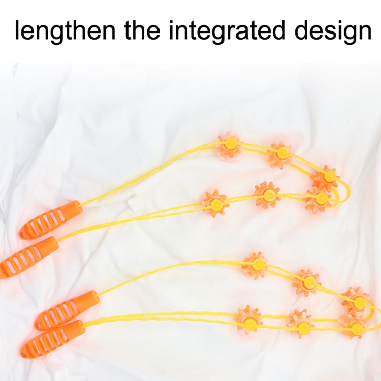 3PCS Plastic Back Puller Shoulder Waist Back Manual Roller Massager, Style: Two Wheels (Yellow) - free shipping - PMC TechLife - Order now!