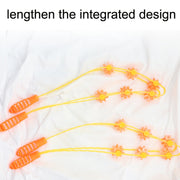 3PCS Plastic Back Puller Shoulder Waist Back Manual Roller Massager, Style: Three Wheels (Yellow)
