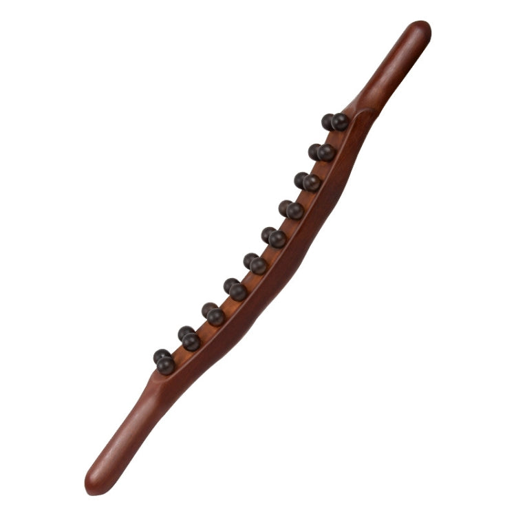 Carbonized Double Row 20-bead Massage Rolling Stick Meridian Dredging Stick - Massage & Relaxation by PMC TechLife | Online Shopping South Africa | PMC TechLife
