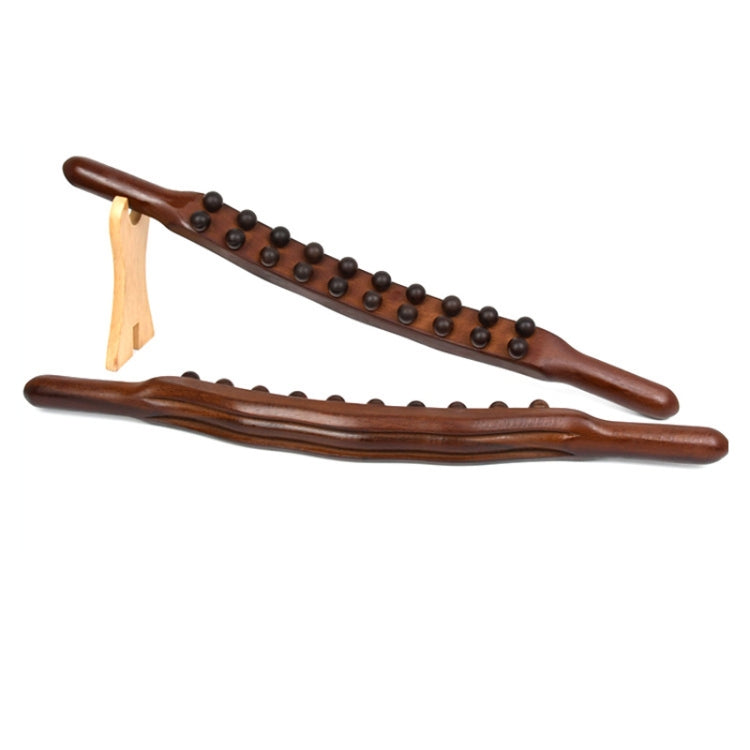 Carbonized Double Row 20-bead Massage Rolling Stick Meridian Dredging Stick - Massage & Relaxation by PMC TechLife | Online Shopping South Africa | PMC TechLife