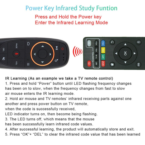 Intelligent Voice Remote Control With Learning Function, Style: G10BTS Bluetooth