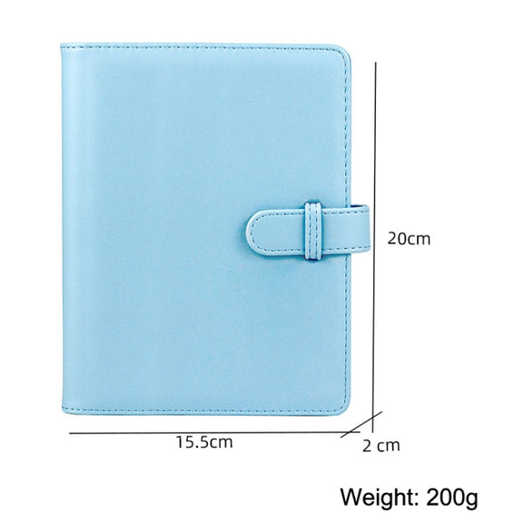 3 Inch PU Leather Retro Photo Album Photo Storage Commemorative Book(Purple)