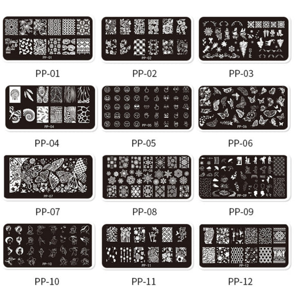 Butterfly Dream Nail Art Printed Steel Plate(E084-4)
