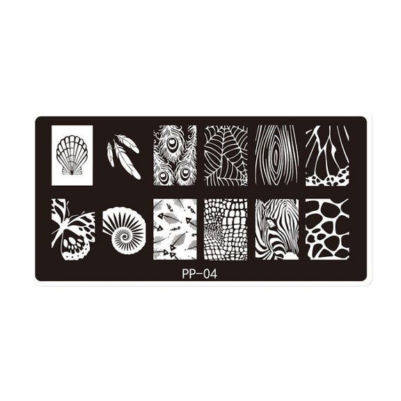 Butterfly Dream Nail Art Printed Steel Plate(E084-4)