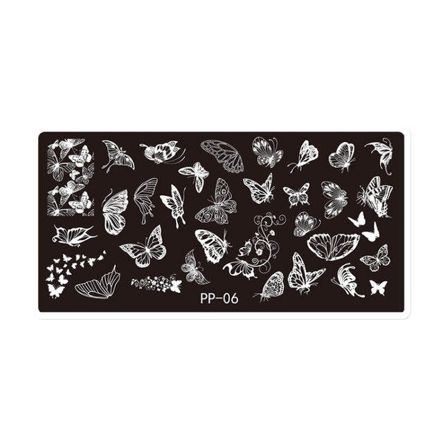 Butterfly Dream Nail Art Printed Steel Plate(E084-6)
