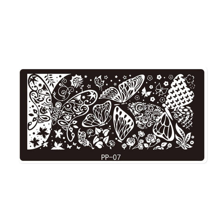 Butterfly Dream Nail Art Printed Steel Plate(E084-7) - free shipping - PMC Jewellery - Order now!