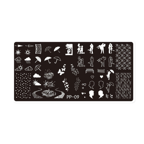 Butterfly Dream Nail Art Printed Steel Plate(E084-9)