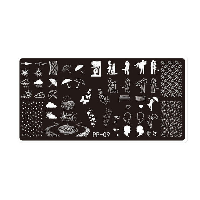 Butterfly Dream Nail Art Printed Steel Plate(E084-9)