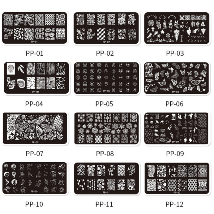 Butterfly Dream Nail Art Printed Steel Plate(E084-12)