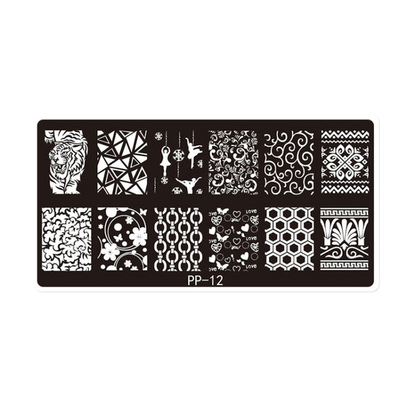 Butterfly Dream Nail Art Printed Steel Plate(E084-12)