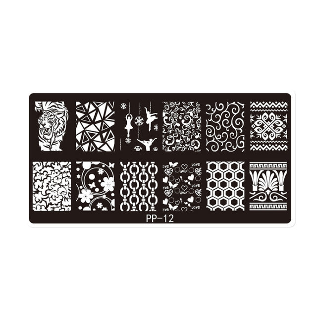 Butterfly Dream Nail Art Printed Steel Plate(E084-12)