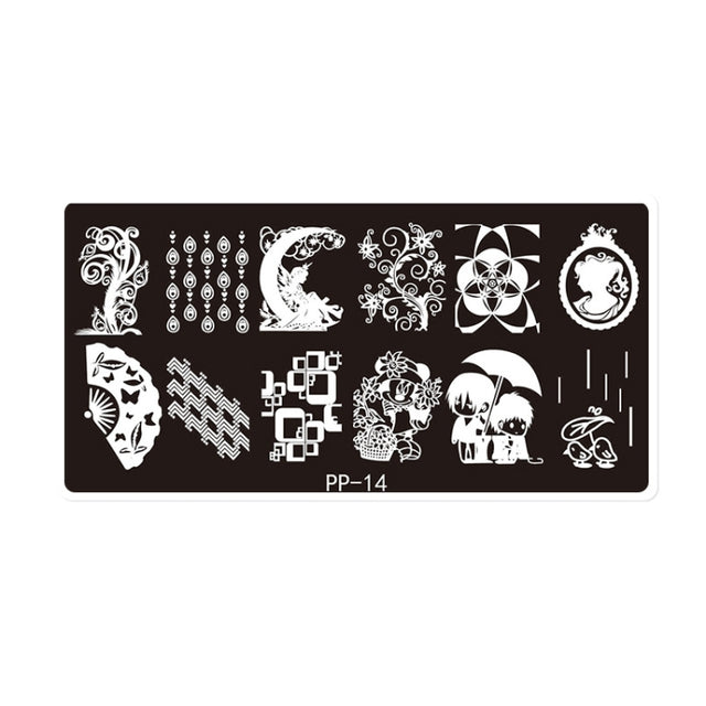 Butterfly Dream Nail Art Printed Steel Plate(E084-14)