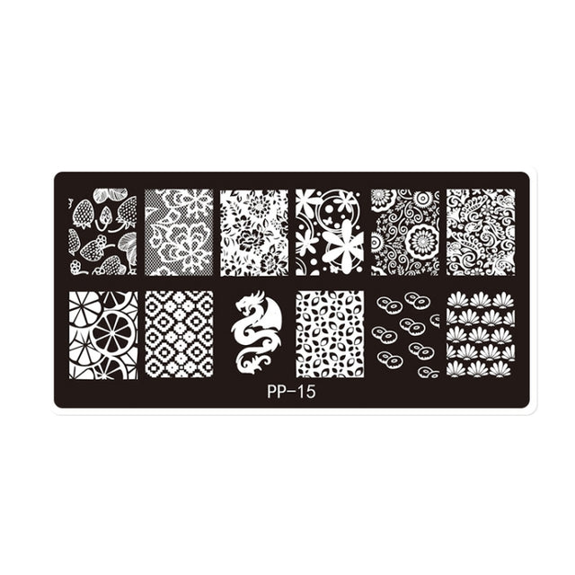 Butterfly Dream Nail Art Printed Steel Plate(E084-15)