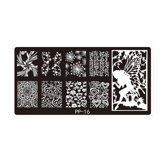 Butterfly Dream Nail Art Printed Steel Plate(E084-16)