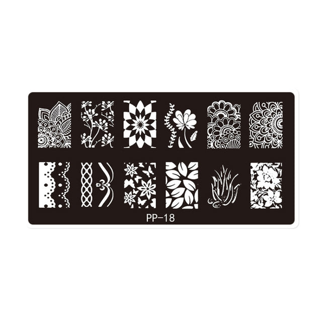Butterfly Dream Nail Art Printed Steel Plate(E084-18)