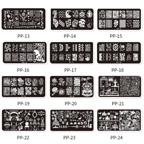 Butterfly Dream Nail Art Printed Steel Plate(E084-22)