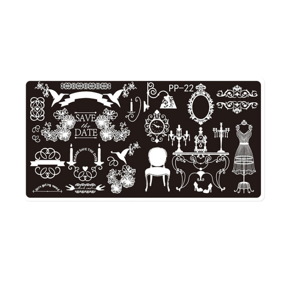 Butterfly Dream Nail Art Printed Steel Plate(E084-22)