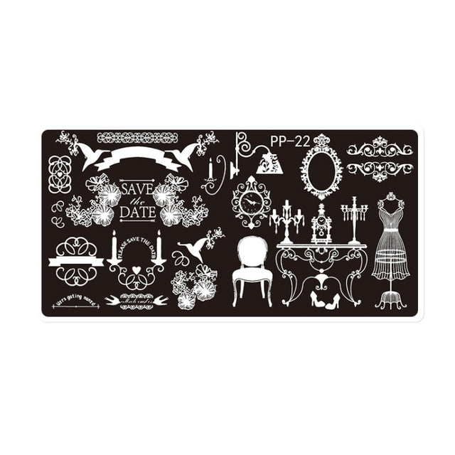 Butterfly Dream Nail Art Printed Steel Plate(E084-22)