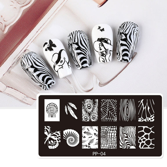 Butterfly Dream Nail Art Printed Steel Plate(E084-15)