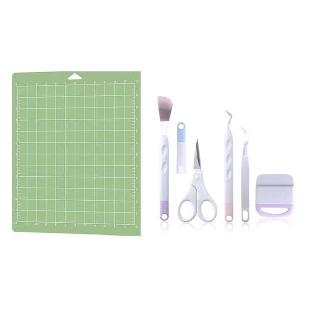 5 In 1+Cutting Pad Vinyl Weeding Tool Set DIY Silhouette Embossed Engraving Tool